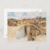 John Singer Sargent - Dugout Postkarte (Vorne/Hinten)