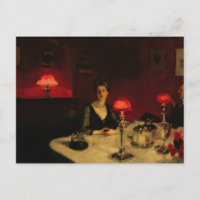 John Singer Sargent - Ein Abendtisch am Abend