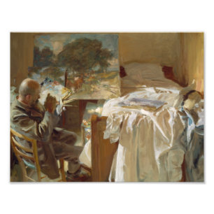 John Singer Sargent - Ein Künstler in seinem Studi Fotodruck