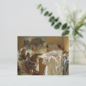 John Singer Sargent - Ein Künstler in seinem Studi Postkarte (Stehend Vorderseite)