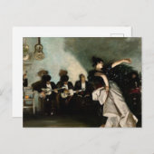 John Singer Sargent - El Jaleo Postkarte (Vorne/Hinten)