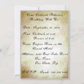 John Singer Sargent Elegant Lady Portrait Collage Einladung (Rückseite)