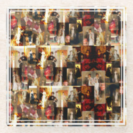 .John Singer Sargent Elegant Lady Portrait Collage Glasuntersetzer