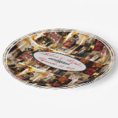 .John Singer Sargent Elegant Lady Portrait Collage Pappteller (Schrägansicht)