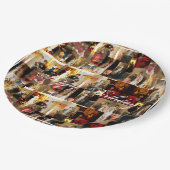 .John Singer Sargent Elegant Lady Portrait Collage Pappteller (Schrägansicht)