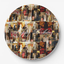 .John Singer Sargent Elegant Lady Portrait Collage Pappteller