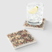 .John Singer Sargent Elegant Lady Portrait Collage Steinuntersetzer (Seitenansicht)