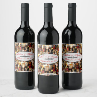 .John Singer Sargent Elegant Lady Portrait Collage Weinetikett