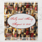 .John Singer Sargent Elegant Lady Portrait Collage Weinetikett (Einzelnes Label)