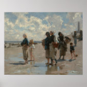 John Singer Sargent - Fishing for Oysters Poster (Vorne)