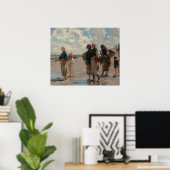 John Singer Sargent Fishing for Oysters Poster (Heimbüro)