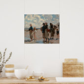 John Singer Sargent Fishing for Oysters Poster (Küche)