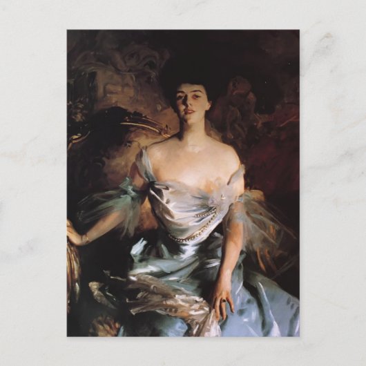 John Singer Sargent- Frau Joseph E. Widener Postkarte (Vorderseite)
