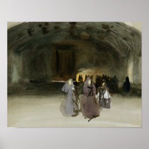 John Singer Sargent - Frauen nähern sich Poster