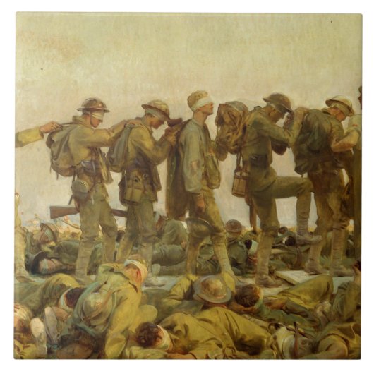 John Singer Sargent - Gassed Fliese (Vorderseite)