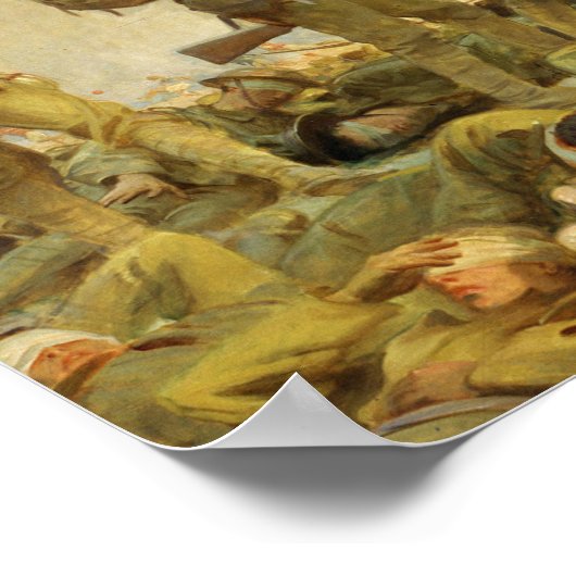 John Singer Sargent - Gassed Poster (Ecke)