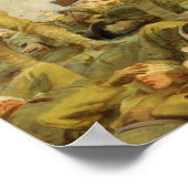 John Singer Sargent - Gassed Poster (Ecke)