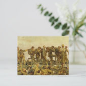 John Singer Sargent - Gassed Postkarte (Stehend Vorderseite)