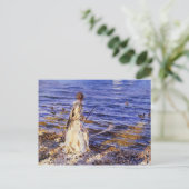 John Singer Sargent - Girl Fishing Postkarte (Stehend Vorderseite)