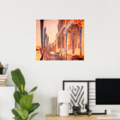 John Singer Sargent Gondola Moorings Venice Poster (Heimbüro)