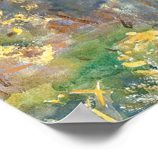 John Singer Sargent - Granada Poster (Ecke)