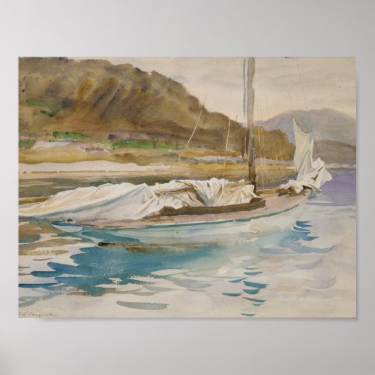 John Singer Sargent - Idle Sails Poster (Vorne)