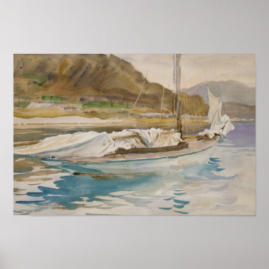 John Singer Sargent - Idle Sails Poster (Vorne)