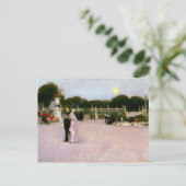 John Singer Sargent In den Luxembourg Gärten Postkarte (Stehend Vorderseite)