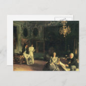 John Singer Sargent - Inneres in Venedig Postkarte (Vorne/Hinten)