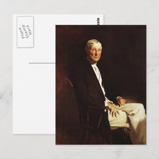 John Singer Sargent- John D. Rockefeller Postkarte (Vorne/Hinten)