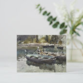 John Singer Sargent - Kleine Boote Postkarte (Stehend Vorderseite)