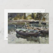 John Singer Sargent - Kleine Boote Postkarte (Vorne/Hinten)