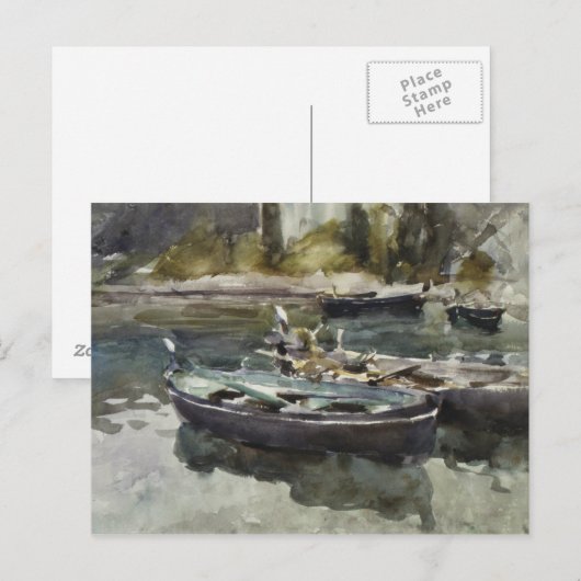 John Singer Sargent - Kleine Boote Postkarte (Vorne/Hinten)