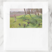John Singer Sargent - Landschaft mit Goatherd Rechteckiger Aufkleber (Tasche)