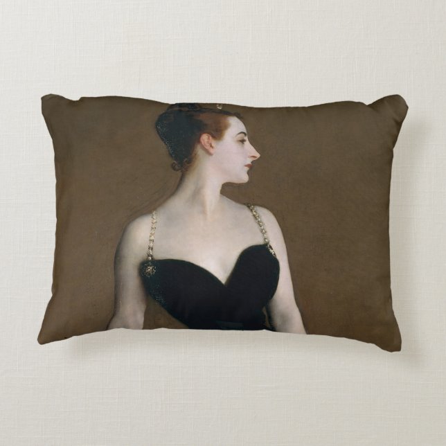 John Singer Sargent Madame X Classic Portrait Dekokissen (Rückseite)