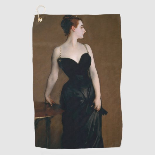 John Singer Sargent Madame X Classic Portrait Golfhandtuch (Vorderseite)