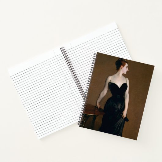 John Singer Sargent Madame X Classic Portrait Notizblock (Innenseite)
