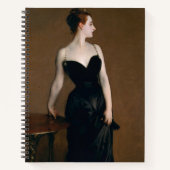 John Singer Sargent Madame X Classic Portrait Notizblock (Vorderseite)