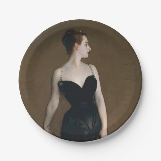John Singer Sargent Madame X Classic Portrait Pappteller (Vorderseite)