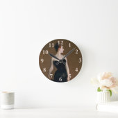 John Singer Sargent Madame X Classic Portrait Runde Wanduhr (Zuhause)