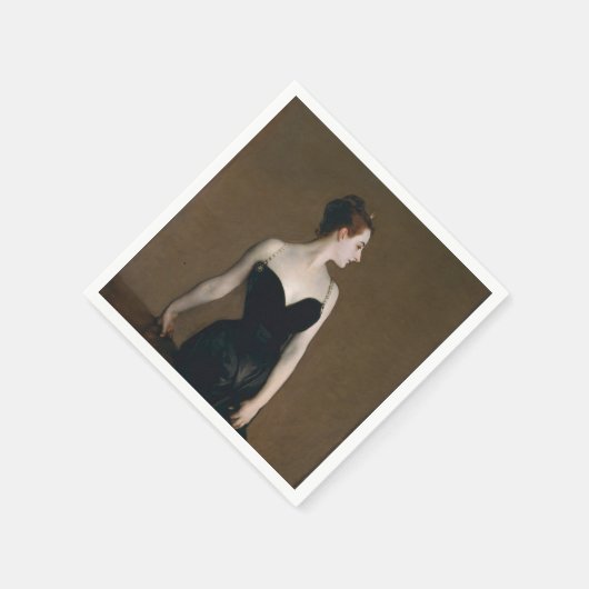 John Singer Sargent Madame X Classic Portrait Serviette (Ecke)