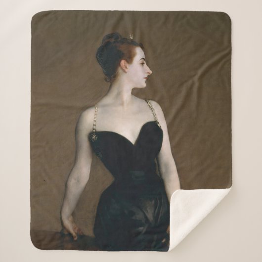 John Singer Sargent Madame X Classic Portrait Sherpadecke (Vorderseite)