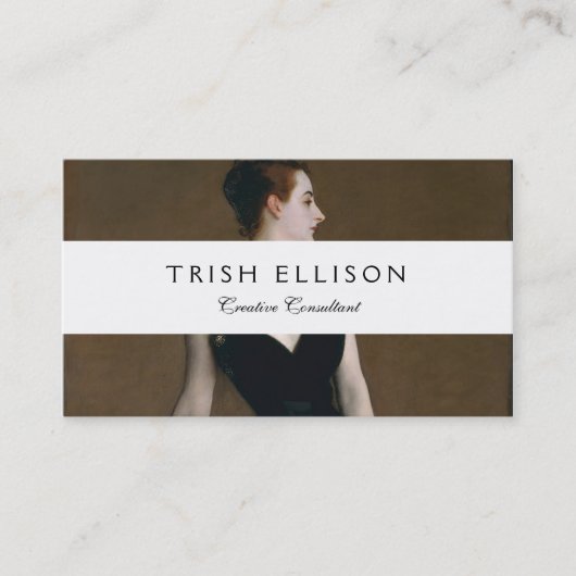 John Singer Sargent Madame X Classic Portrait Visitenkarte (Vorderseite)