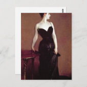 John Singer Sargent Madame X (Frau Pierre Gautre Postkarte (Vorne/Hinten)