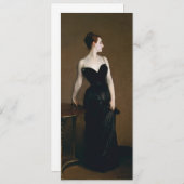 John Singer Sargent-Madame X Invitations Einladung (Vorne/Hinten)