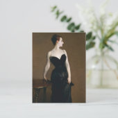John Singer Sargent Madame X Postcard Postkarte (Stehend Vorderseite)