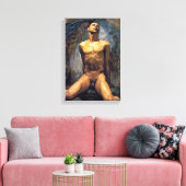 John Singer Sargent - Male Study Leinwanddruck (Insitu (Wohnzimmer))