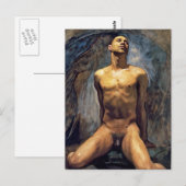John Singer Sargent - Male Study Postkarte (Vorne/Hinten)