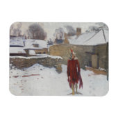 John Singer Sargent - Mannikin im Schnee Magnet (Horizontal)