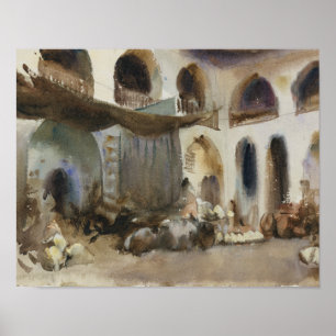 John Singer Sargent - Market Place Poster